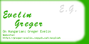 evelin greger business card